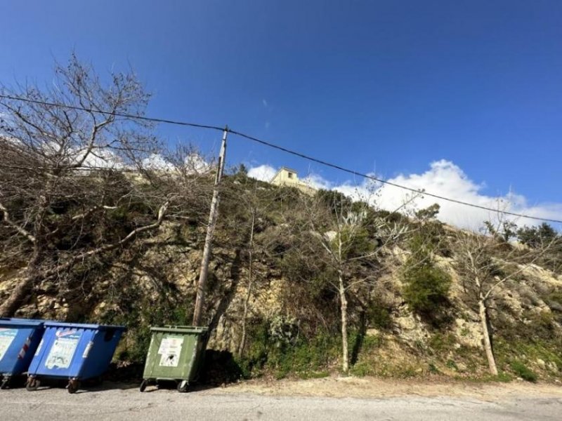 Roussospiti Kreta, Roussospiti: Hanggrundstück mit Meerblick zu verkaufen Grundstück kaufen